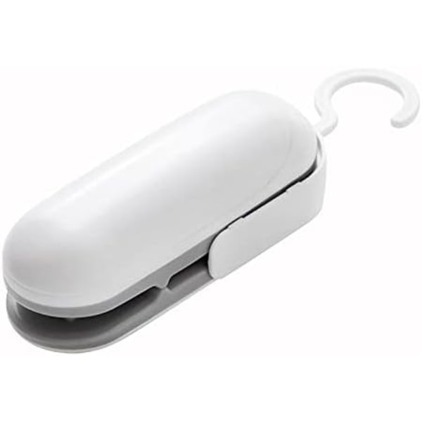 Mini-förslutare (Vit), 2-i-1 Värmeförslutningsmaskin Vakuummaskin Bärbar Förslutningsmaskin ABS Mini-förslutare för Plastpåsar