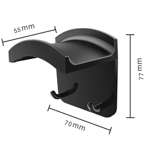 2 stk. hodetelefonstativ krokholder