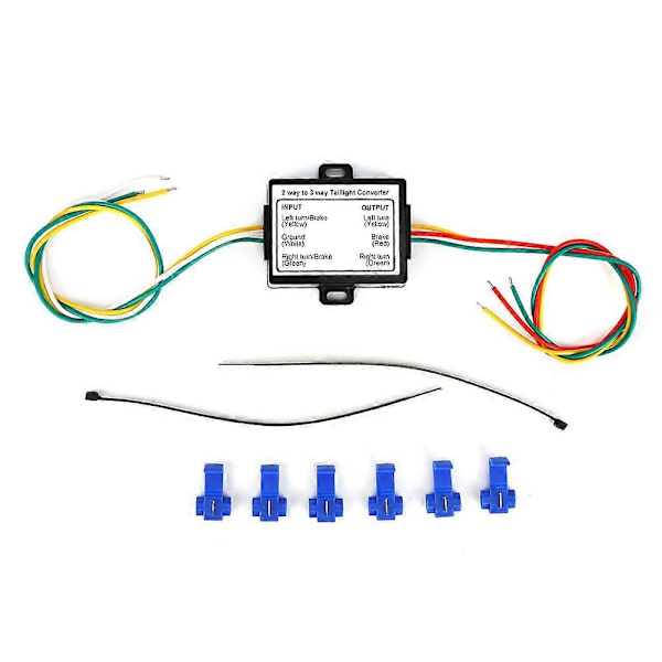 2-til-3 Lednings Samling Trailer Konverter Elektrisk System Ledningsnet Adapter US Type