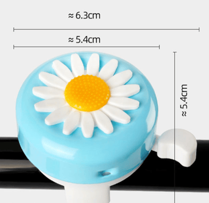 Rosa barneklokke med plastblomst håndtak