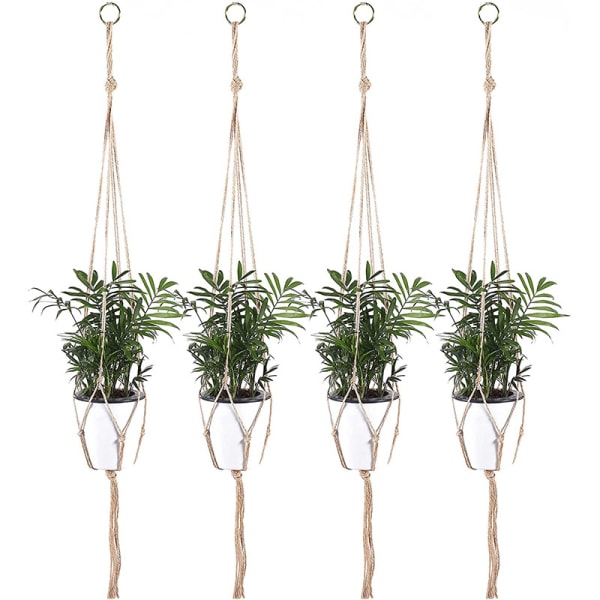 4 st hängrep - 60cm för växtblommor inomhus och utomhus