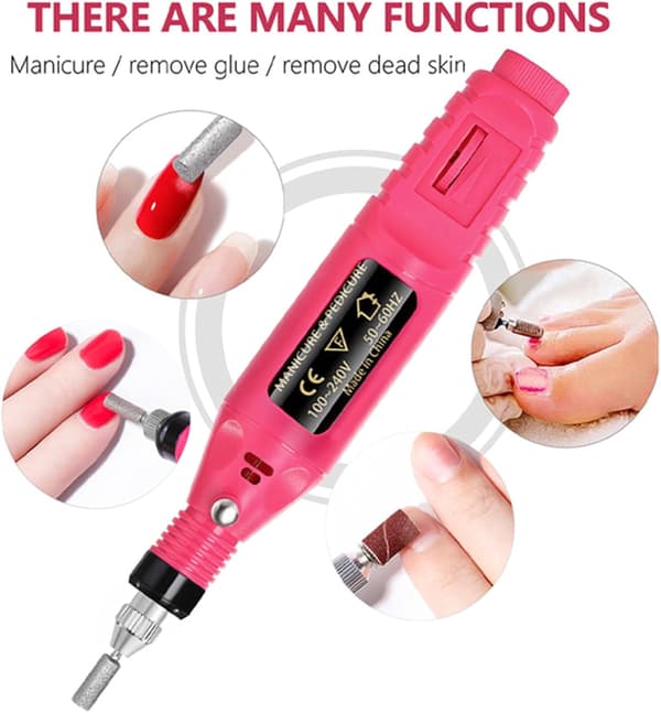 Elektriska nagelfilar - Nagelborr för akryl- och gelnaglar USB-nagelfilar