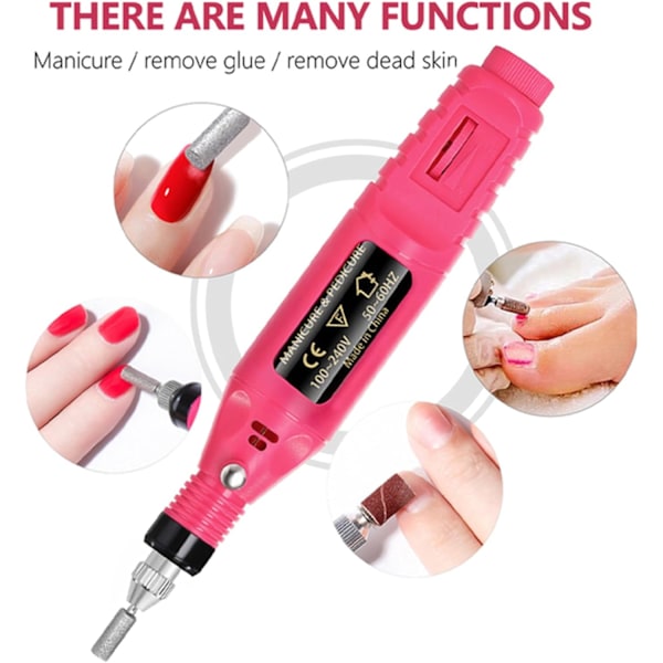 ##/Elektriska Nagelfilar - Nagelfräsmaskin för Akryl- och Gelnaglar USB Nagelfilar##/