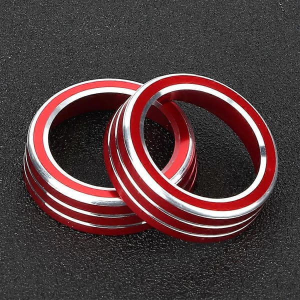 2 stk. Bil Aircondition Knap Trim Cover Dekal Ring Passer til Honda Civic 10.