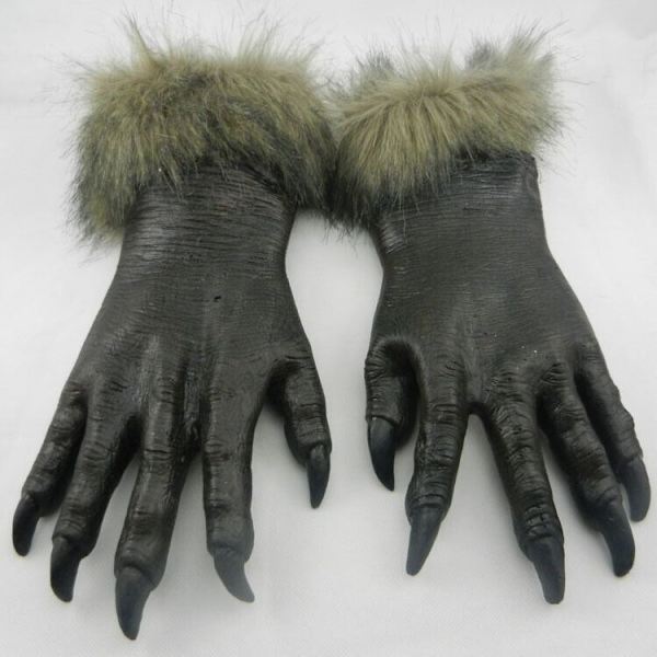 Nye varulvhender for voksne Unisex Brun One Size