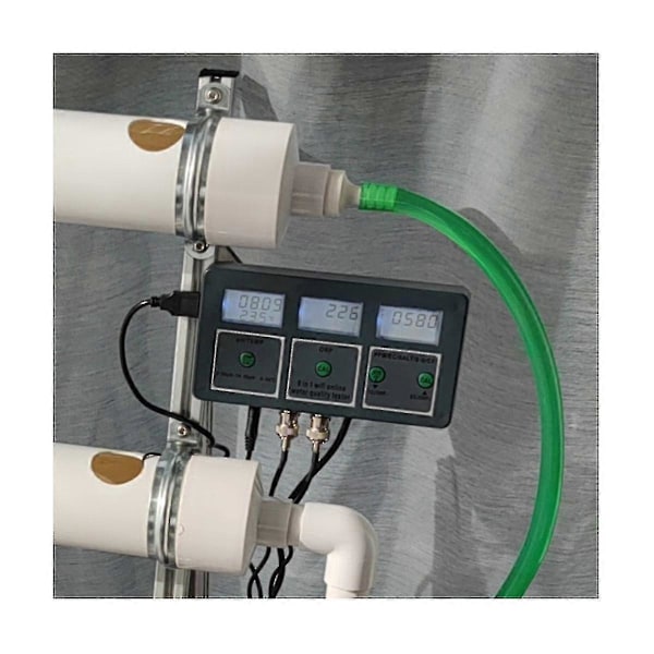 8-i-1 Oppladbar Vannkvalitetstester Verktøy S.g Ph Ec Salt Orp Tds Cf Temp Multi Parameter Test F