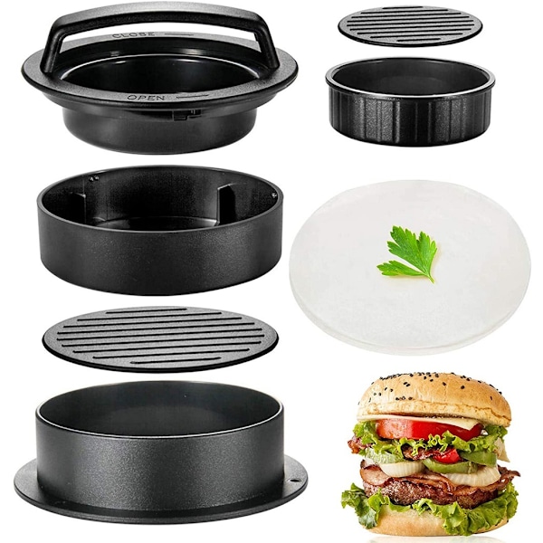 ##/Köttfärsform 4 Stekformat Köttfärs Press Hamburgare Pr##/