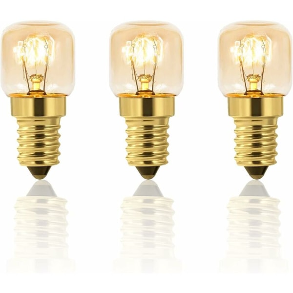 3-pack 25W Dimbar Ugnlampa, E14 T22, 25W Glödlampa, H