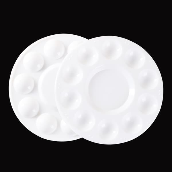 ##/Set med 5 Relaxdays målarpaletter för blandning av färger##/