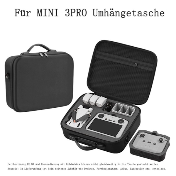 Droneveske hardt etui for DJI Mini 3 Pro egnet for DJI RC