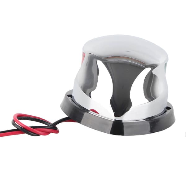Båt Navigasjonslys Røde Grønne Lys 8W LED 12V Rustfritt Stål Skall Dråpeform Seilingssignal Lampe