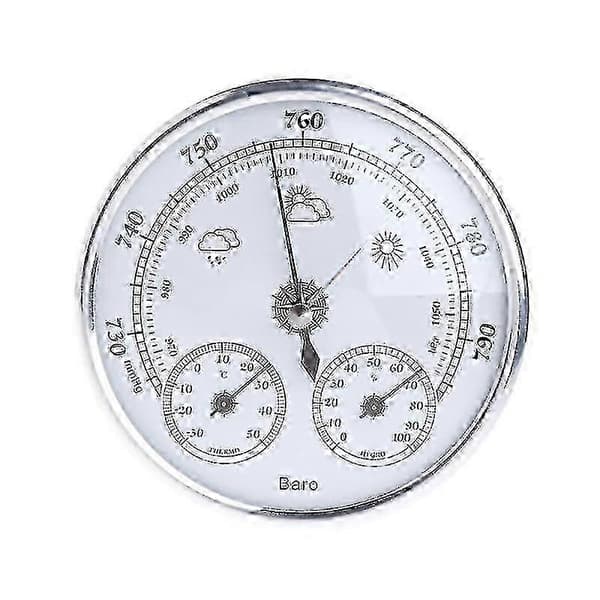 Husstandsvejrstation barometer termometer hygrometer vægophæng