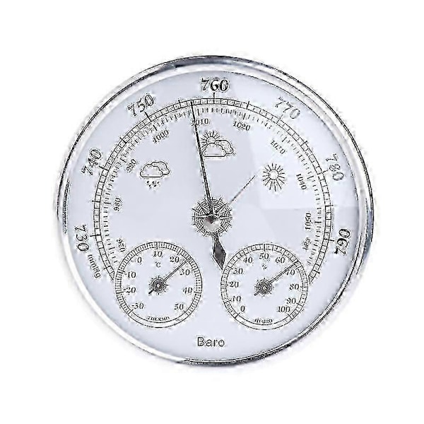 Værstasjon for husholdninger barometer termometer hygrometer vegghengt