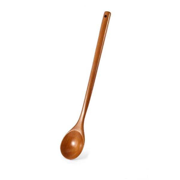 Blandningssked Långt Handtag Slät Kant Värmebeständig Livsmedelsgodkänd Non-Stick Mångsidig Bekvämt Grepp BPA-fri Soppsked Matlagningsredskap Kök B