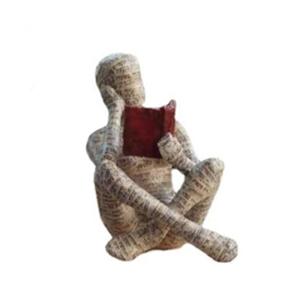 ##/New Reading Woman Ornament Reading Woman-1##/,Paper Pulp Casting Or##/