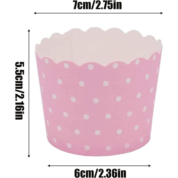 100 st Bakpapperskoppar, Pappersmuffinsformar, för Hemugn