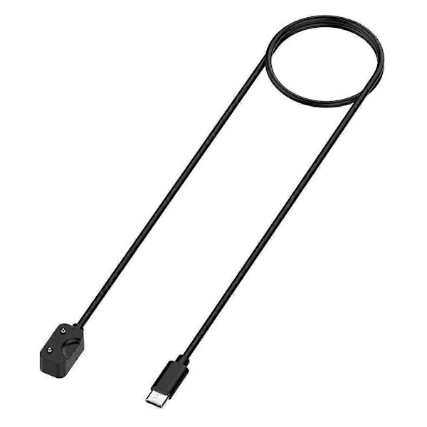Magnetisk Oplader Effektiv Stabil Opladning Flere Beskyttelsesfunktioner Opladerkabel Smart Band Base Oplader Adapter Kompatibel med Samsung Fit3 R390 Black 55CM Type C