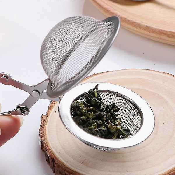 Te-infuser Håndtak Te-kule Sfære Mesh Te-sil Kaffe Urte Krydder Filter Diffuser Kjøkkenredskap