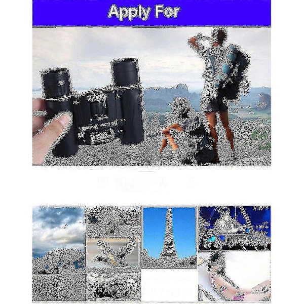 40x22 HD Kraftfuld Kikkert 2000m Lang Distance Foldbar Mini Teleskop Bak4 Fmc Optisk Til Jagt Sport Udendørs Camping Rejse NIUNIU