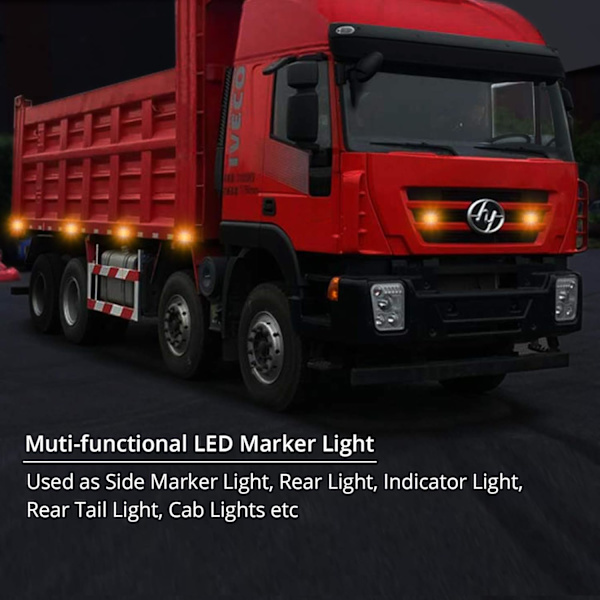 4x4LED-sivuvilkut Etu- ja takavilkut Vedenpitävät