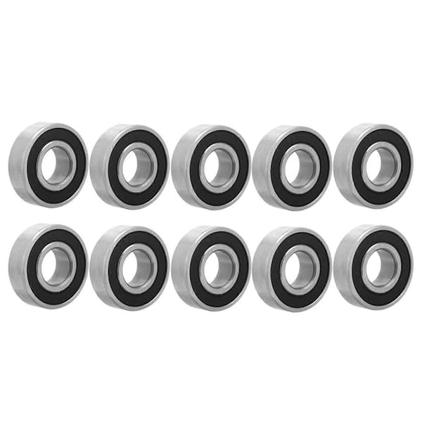 10 stk. 6202-2rs 15x35x11mm Dobbelt side Gummi Forseglet Dyb Rille Stålkuglelejer