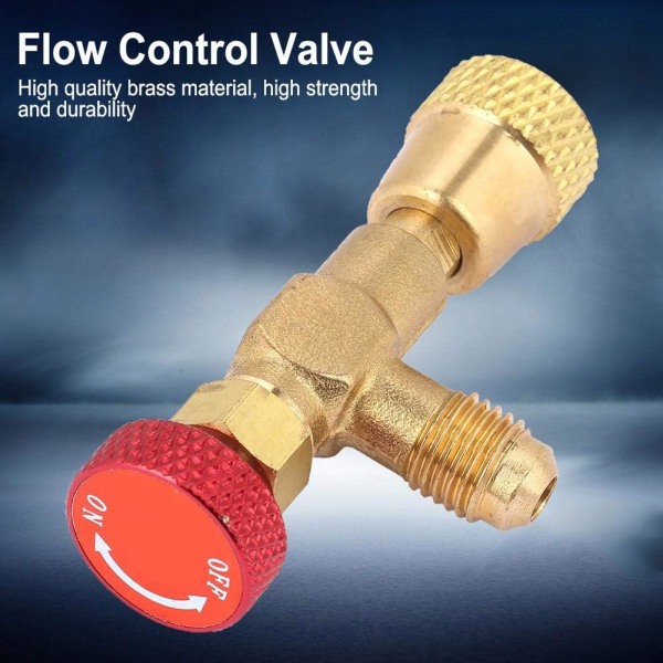 Messing Flow Control Valve Flow Control Valve til R410A Opladningsslange