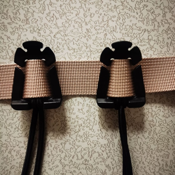 4-pak Molle Web Dominators med elastisk snor, holdbar taktisk