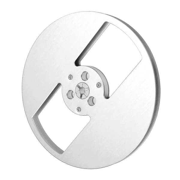 1/4 7 tommer Tom Spole Aluminiumlegering 2 Huls Åbningsmaskine Del Tape Takeup Spole til TEAC Sølv