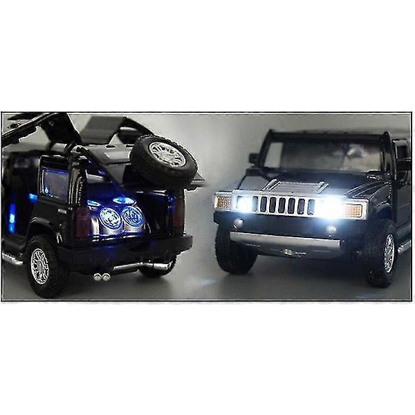 Høj Simulation 1:32 Legering Hummer Luksusbil Træk Tilbage Legetøjsbil red