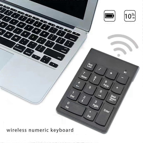 2.4g langaton numeronäppäimistö 18 näppäimen pieni näppäimistö USB mekaaninen kelluva tuntuma