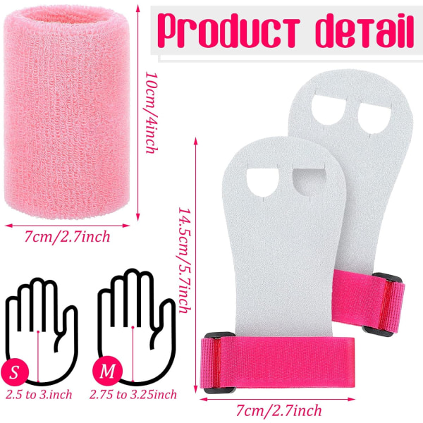 4 stycken gymnastikgrepp Rosa Gymnastik Handgrepp Atletisk Stift