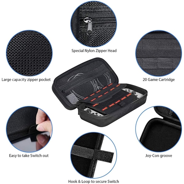 ##/Switch Case/Switch OLED -kotelolisävarusteet yhteensopivat Nintendon kanssa##/