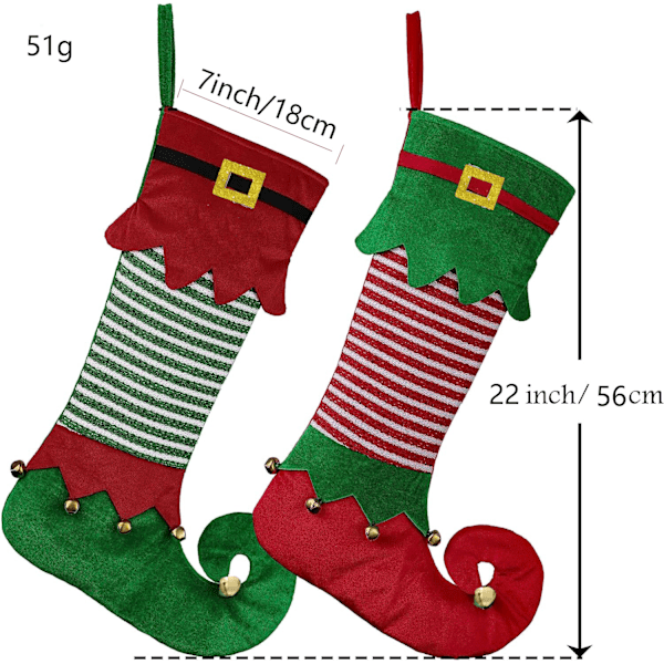 ##/Stykker Jule-Strømper Hengende, Juledekorasjon, for##/