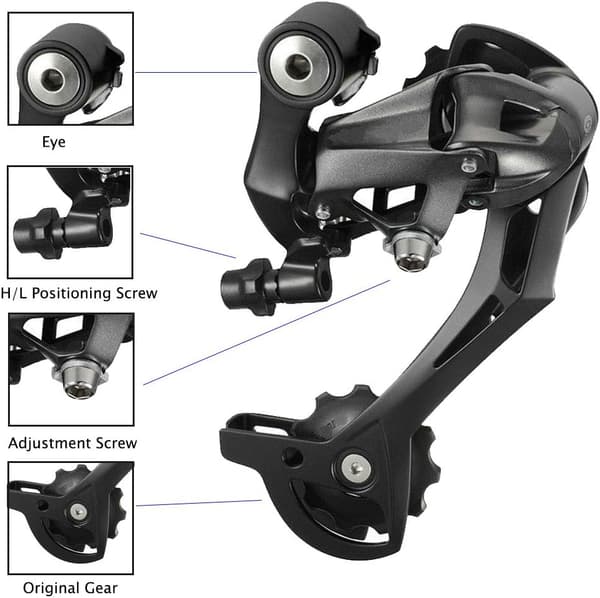 RD-M390 Bakgir, 7/8/9-trinns ??Sykkelgir Drivetrain