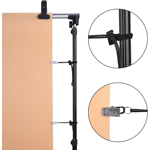 ##/Musta 12 kpl Taustaklipsit Fotostudio Videoon##/