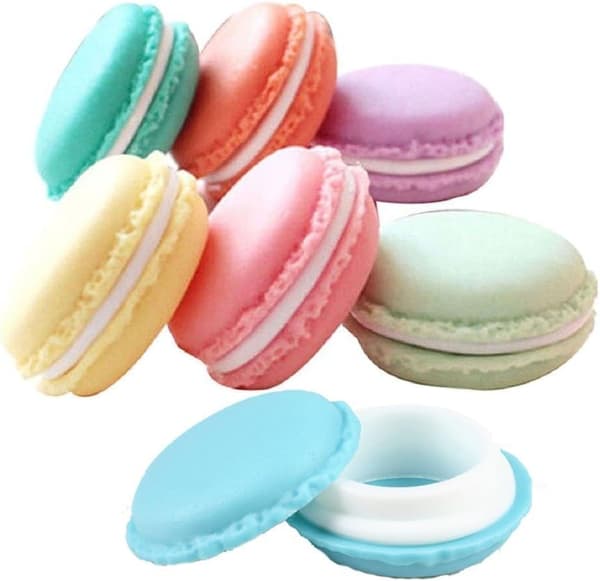 Sæt af 6 Små Opbevaringsbokse Macaron Form
