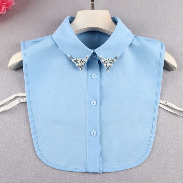##/Instickskrage (1 st) blusskrage med pärlor och strass##/