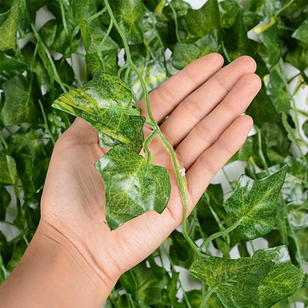 ##/12 stk*2m Kunstig Ivy-plante Udendørs Falsk Ivy Kunstigt Løv##/