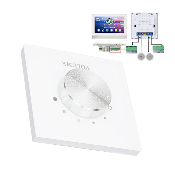 Smart Home Lydstyrkekontrol Multifunktion 5 Niveauer Lydstyrkejustering Baggrundsmusik Tuning Switch