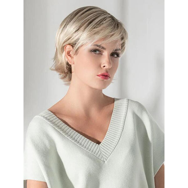 ##/Dameparyk gradient blond kort krøllet hår##/