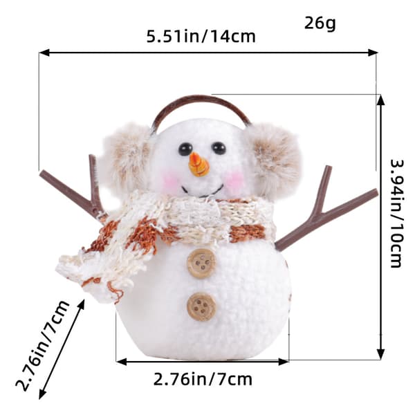##/Julbelysning snögubbe prydnader, 2 st julgåva##/