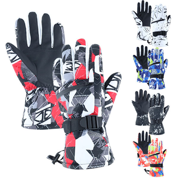 Barn Skidhandskar Snö Snowboarding Vantar Vinter Sport Handskar Wi