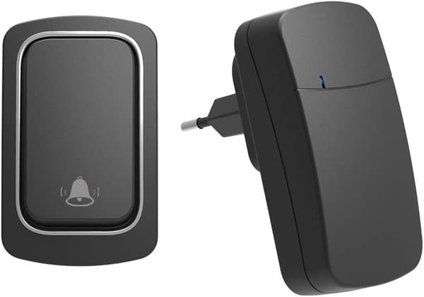 Trådløs Selvforsynende Dørklokke Ingen Batteri Krævet, Rækkevidde op til