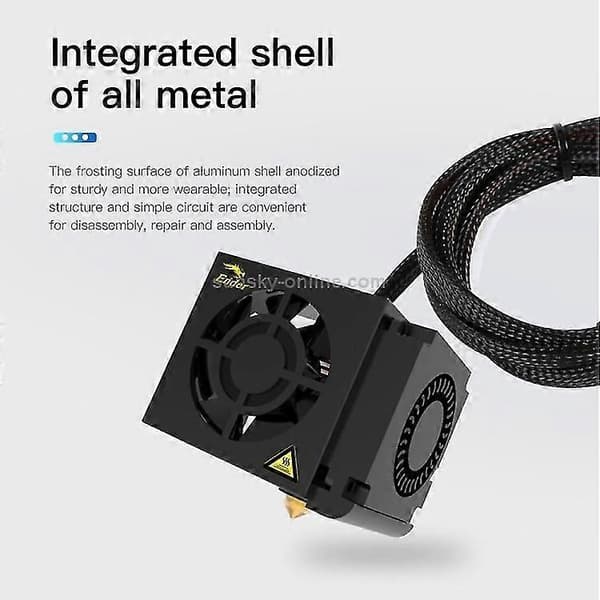 Creality 24V 40W Extruder Komplett Munstycke Hot End Kit med Munstycke Extruder+Kylfläkt+Skal för Ender-3