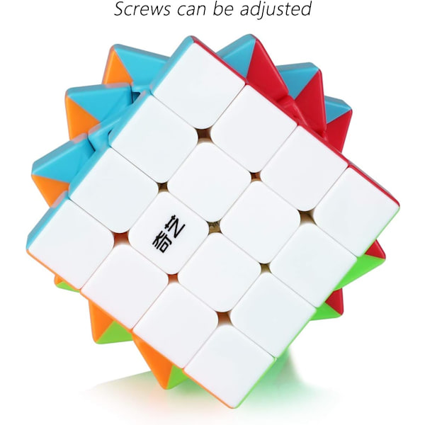 Hastighet ??Cube 4x4 4x4x4 Stickerless Magiskt Pussel Magisk Hastighet ??Cub