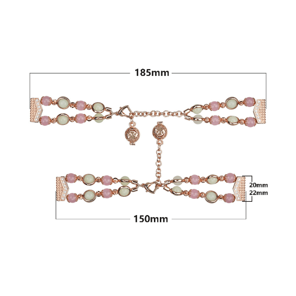 Rose Gold Bracelet Compatible with Galaxy Watch 5 20mm/5 Pro, Gal