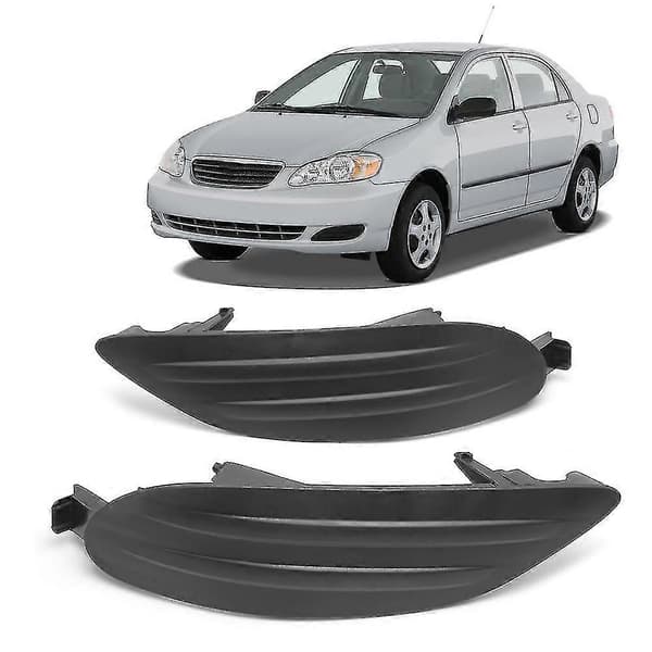 Par med Frontfanger Tåkelys Grilldeksel for Toyota Corolla Sedan 2005-2008