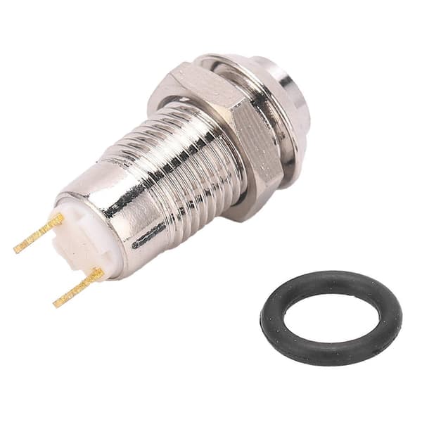 8mm Metall Trykknapp Bryter Vanntett Selvlåsende Startbryter 3V (Uten Lys)