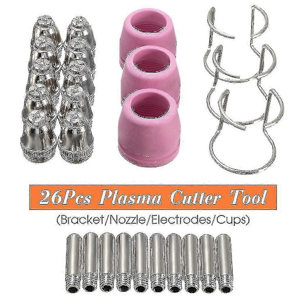 26 deler Plasma Cutter Kit Sg-55 Ag-60 Wsd-60p Klippespisser