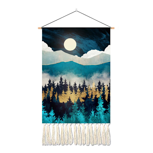 ##/2-pack Nightscape väggbonader - 35×50cm Japansk väggdekoration##/